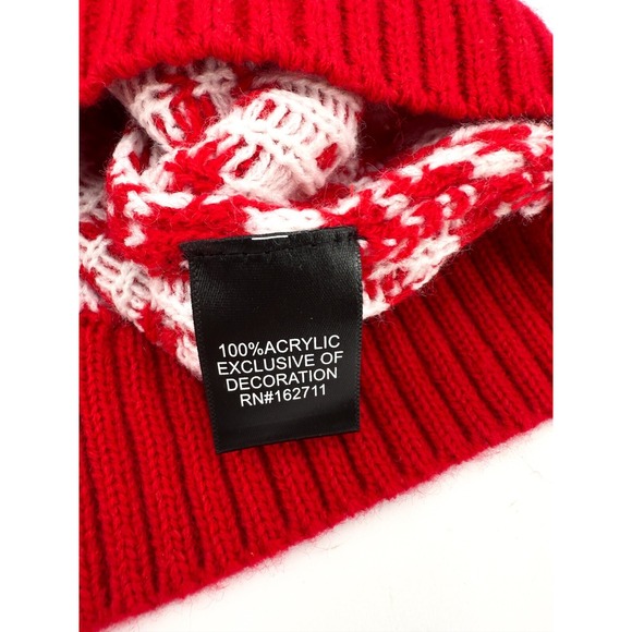 Ugly Christmas LLama Sweater Small Medium Red Candy Cane pullover Blizzard Bay - Picture 9 of 10